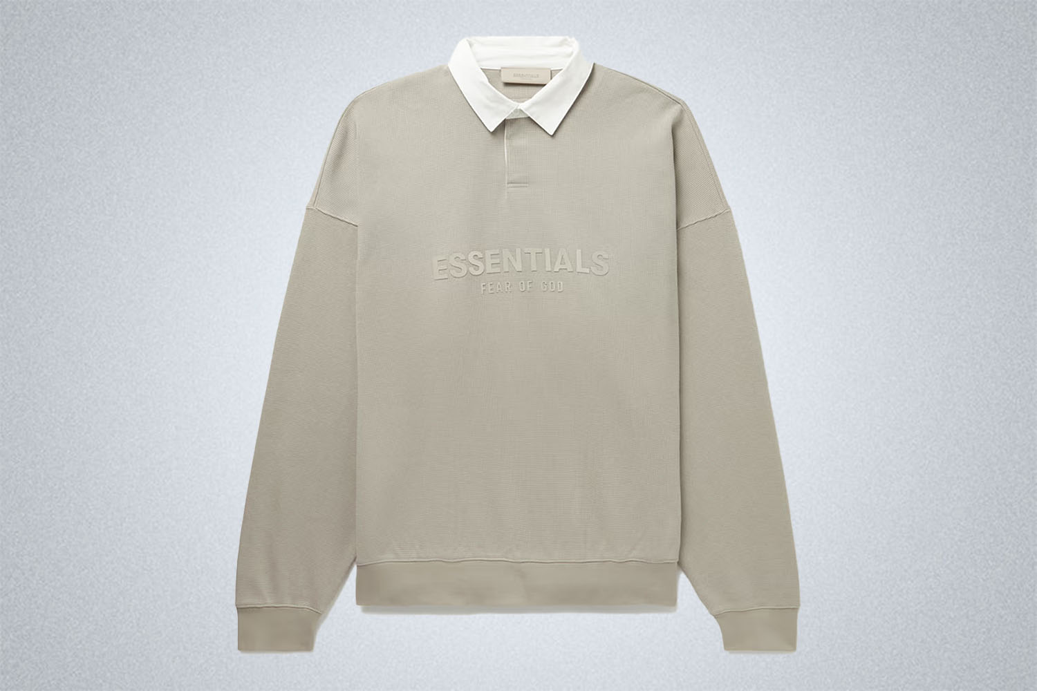 Fear of God Essentials Poplin-Trimmed Waffle-Knit Cotton Rugby