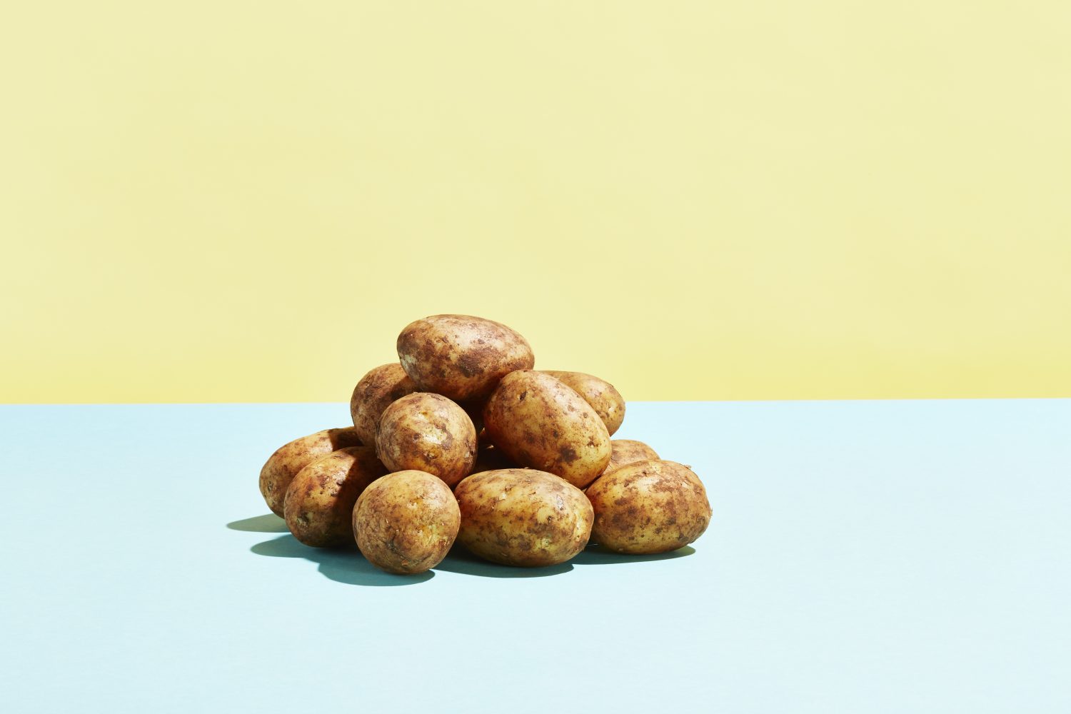 A pile of potatoes.