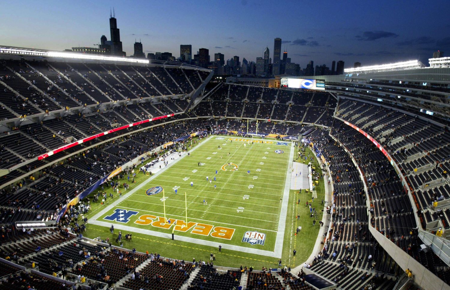 The Chicago Bears stadium