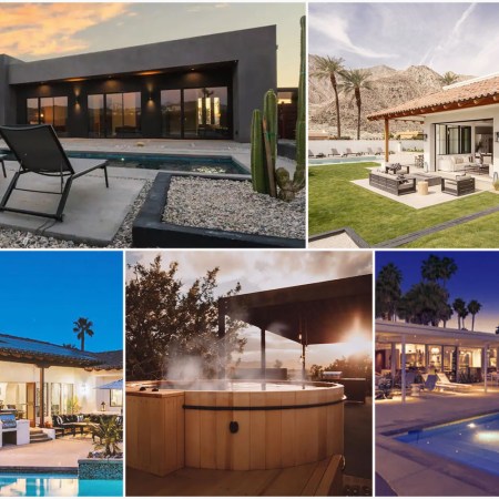A collage of the best Airbnbs in the Coachella Valley