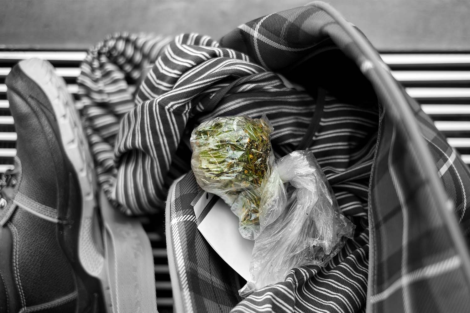 Don't try and bring your weed through security