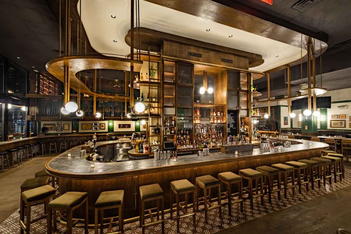 The ground-level bar at Albert's