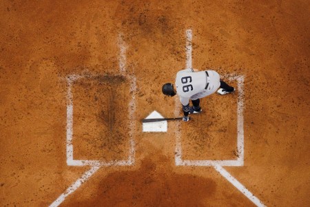 Aaron Judge stepping to the plate