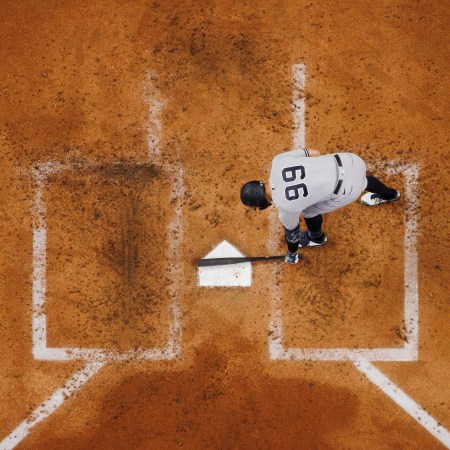 Aaron Judge stepping to the plate