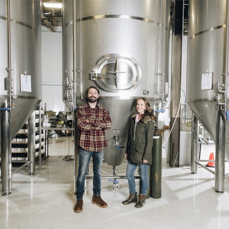 Charlie Davis and Katie Morgan of Right Bee Cider