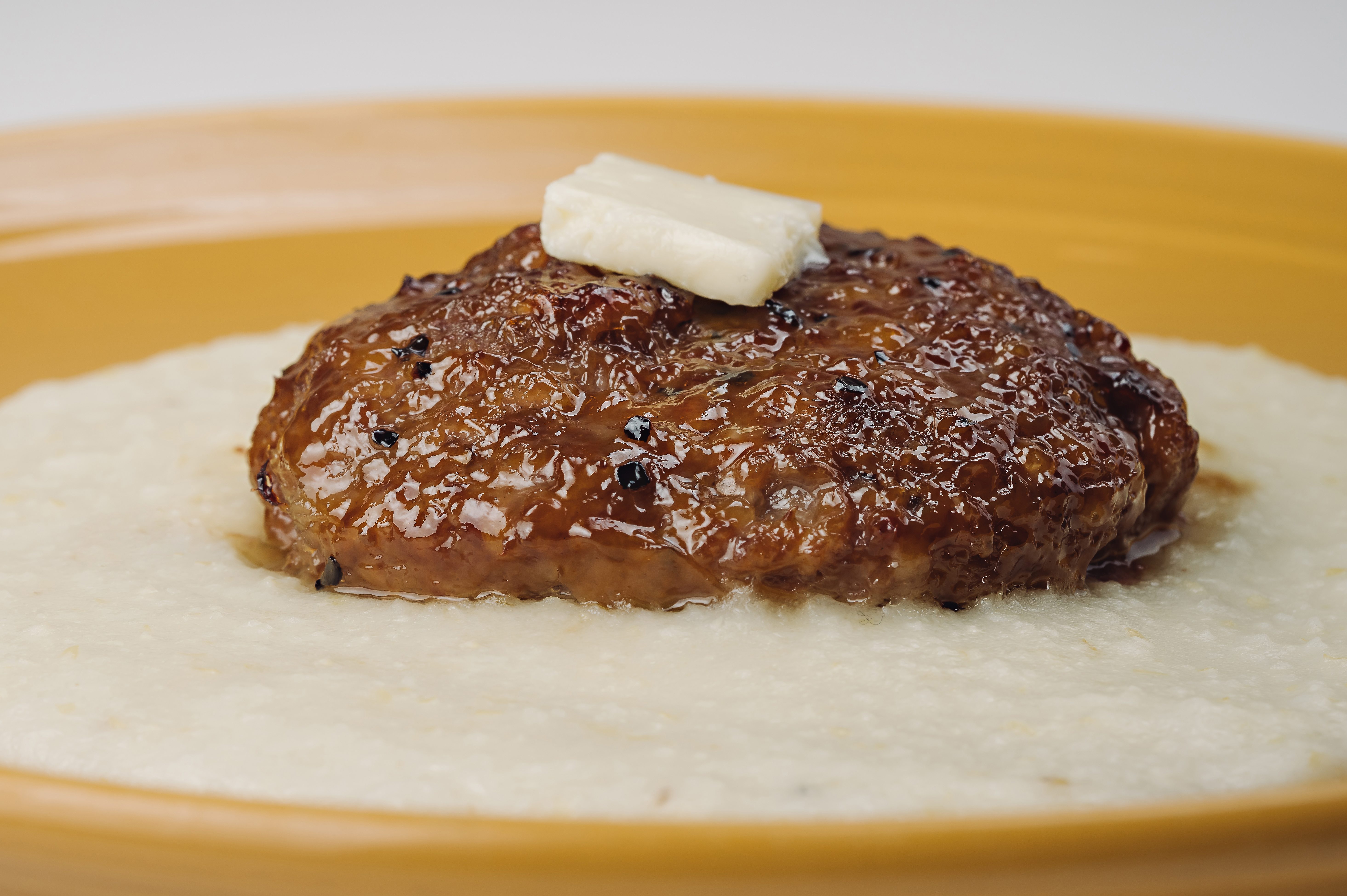 C as in Charlie's take on Salisbury steak.