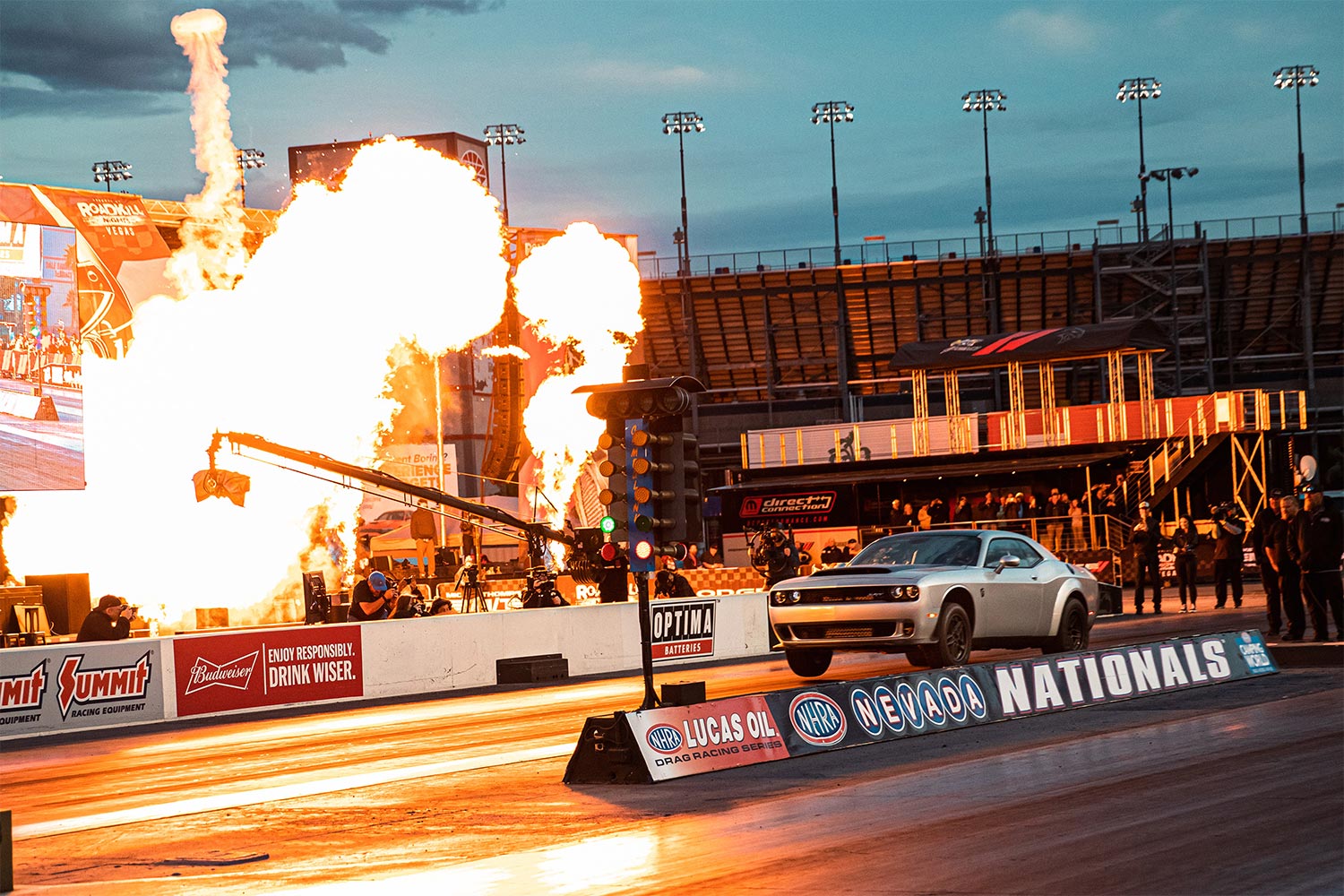 The 2023 Dodge Challenger SRT Demon 170 made its debut at Las Vegas Motor Speedway on March 20.