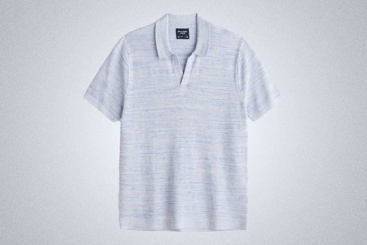 Abercrombie u0026amp;amp; Fitch Marled John Collar Sweater Polo