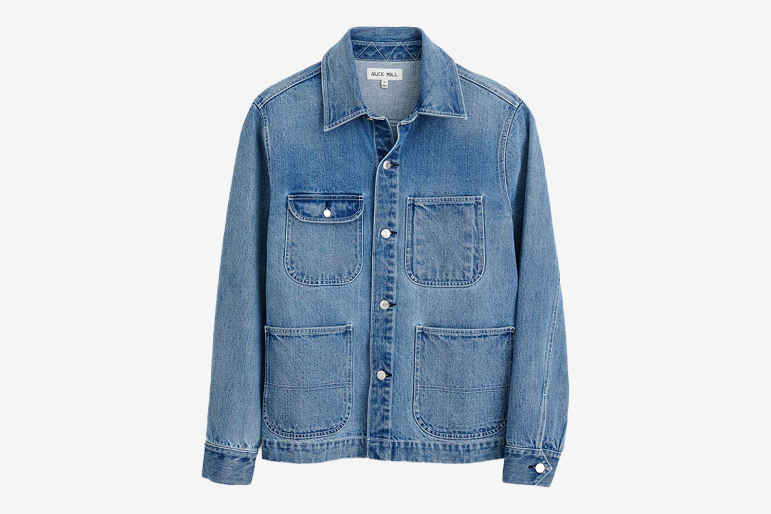 The Best Denim Overshirt: Alex Mill Vintage Wash Denim Work Jacket