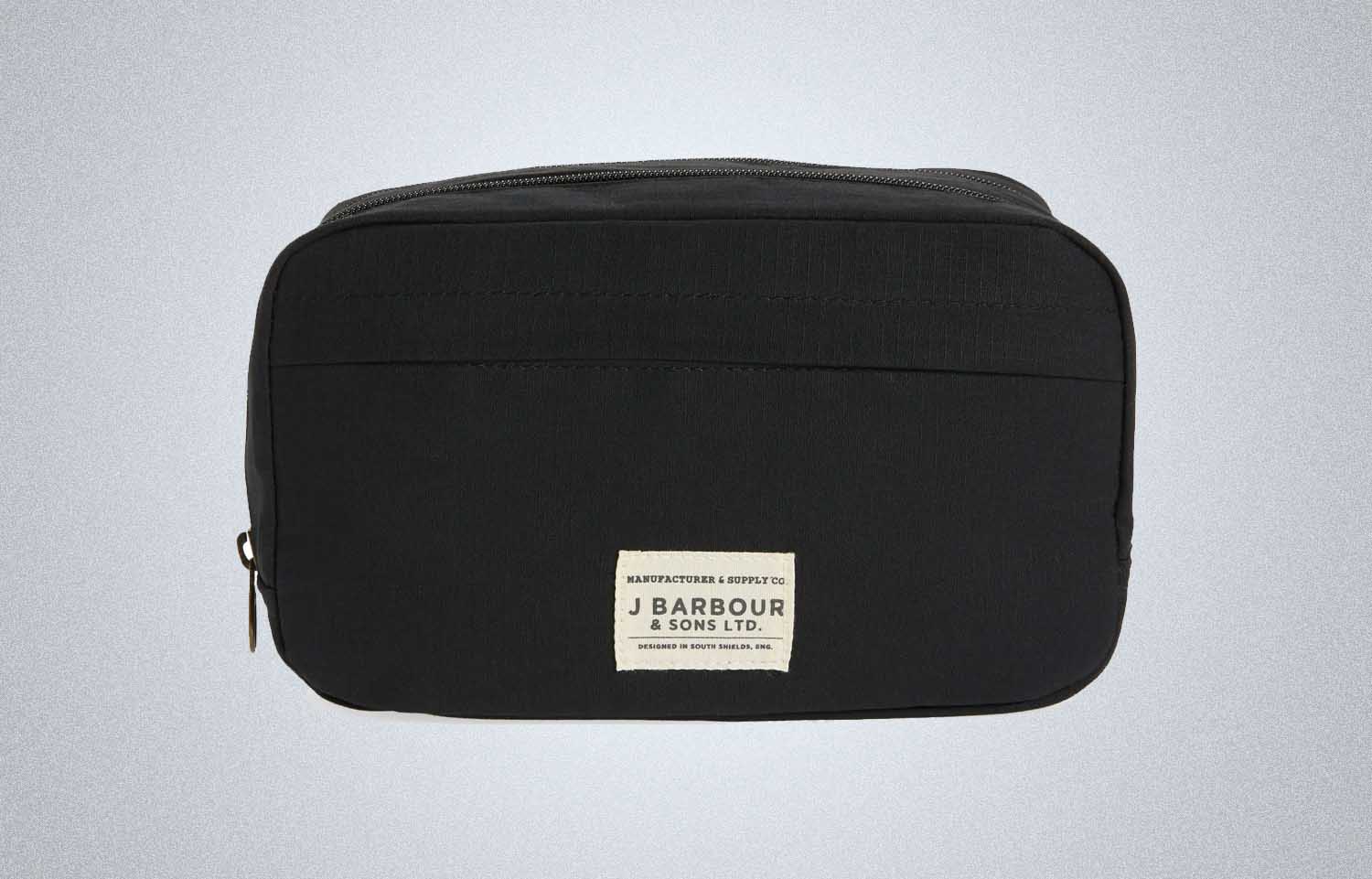 Barbour Double Zip Washbag