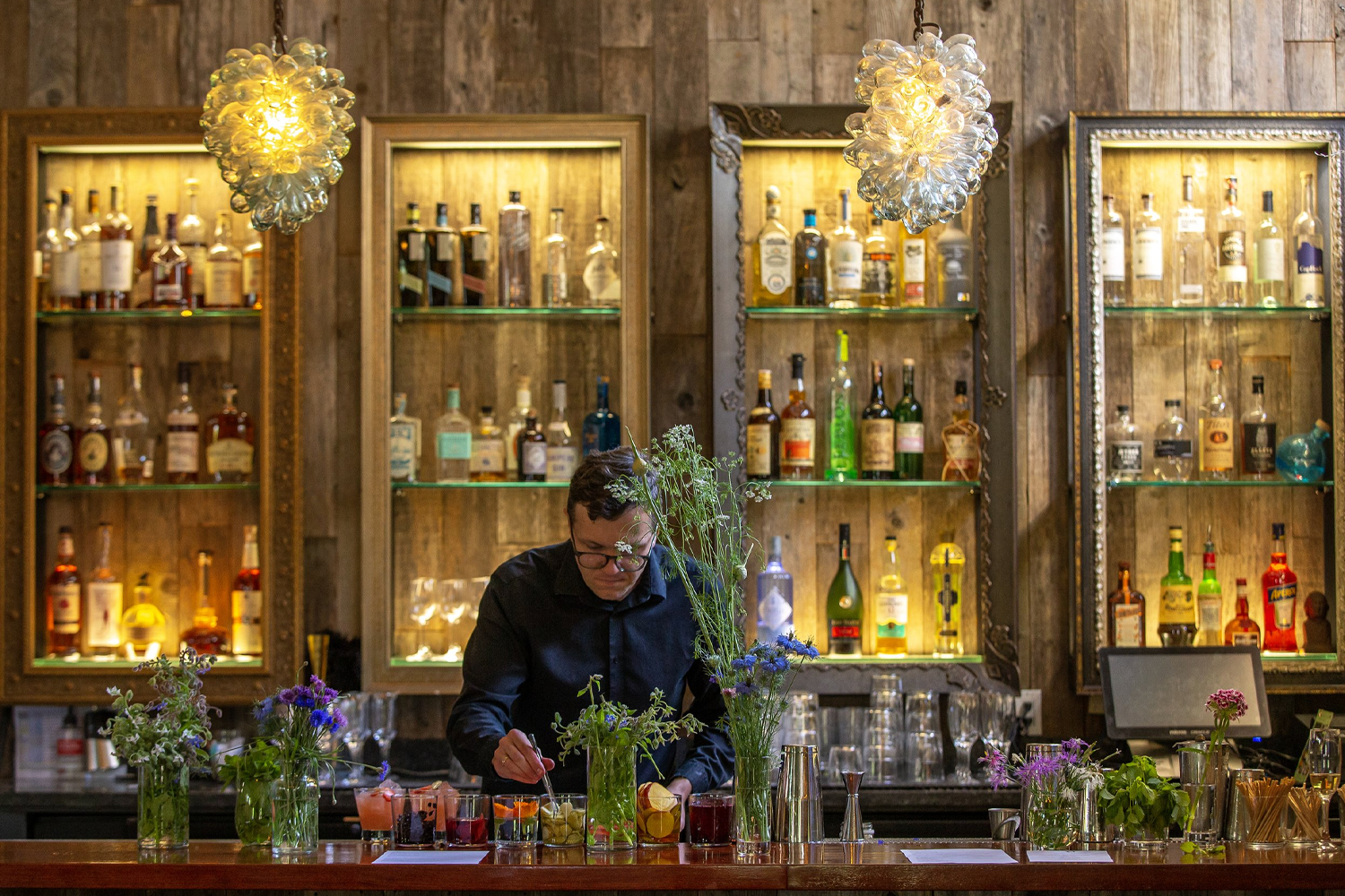 The bar at Barndiva