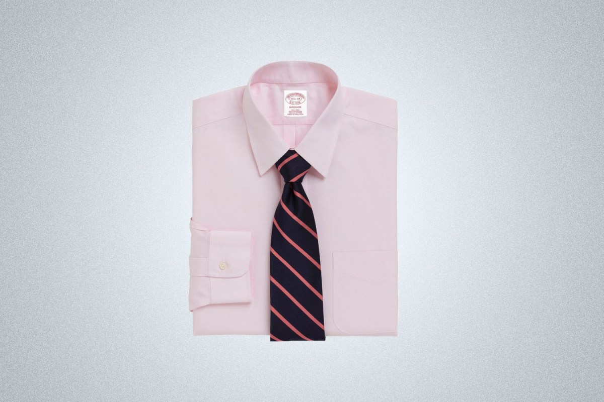 Brooks Brothers Madison Relaxed-Fit Dress Shirt, Non-Iron Point Collar