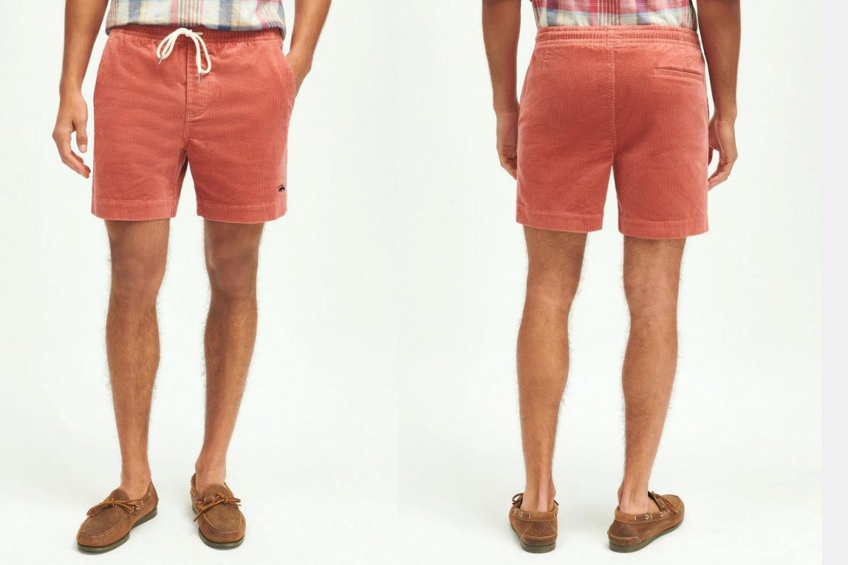 The Prep Pick: Brooks Brothers Stretch Cotton Drawstring Friday Corduroy Shorts
