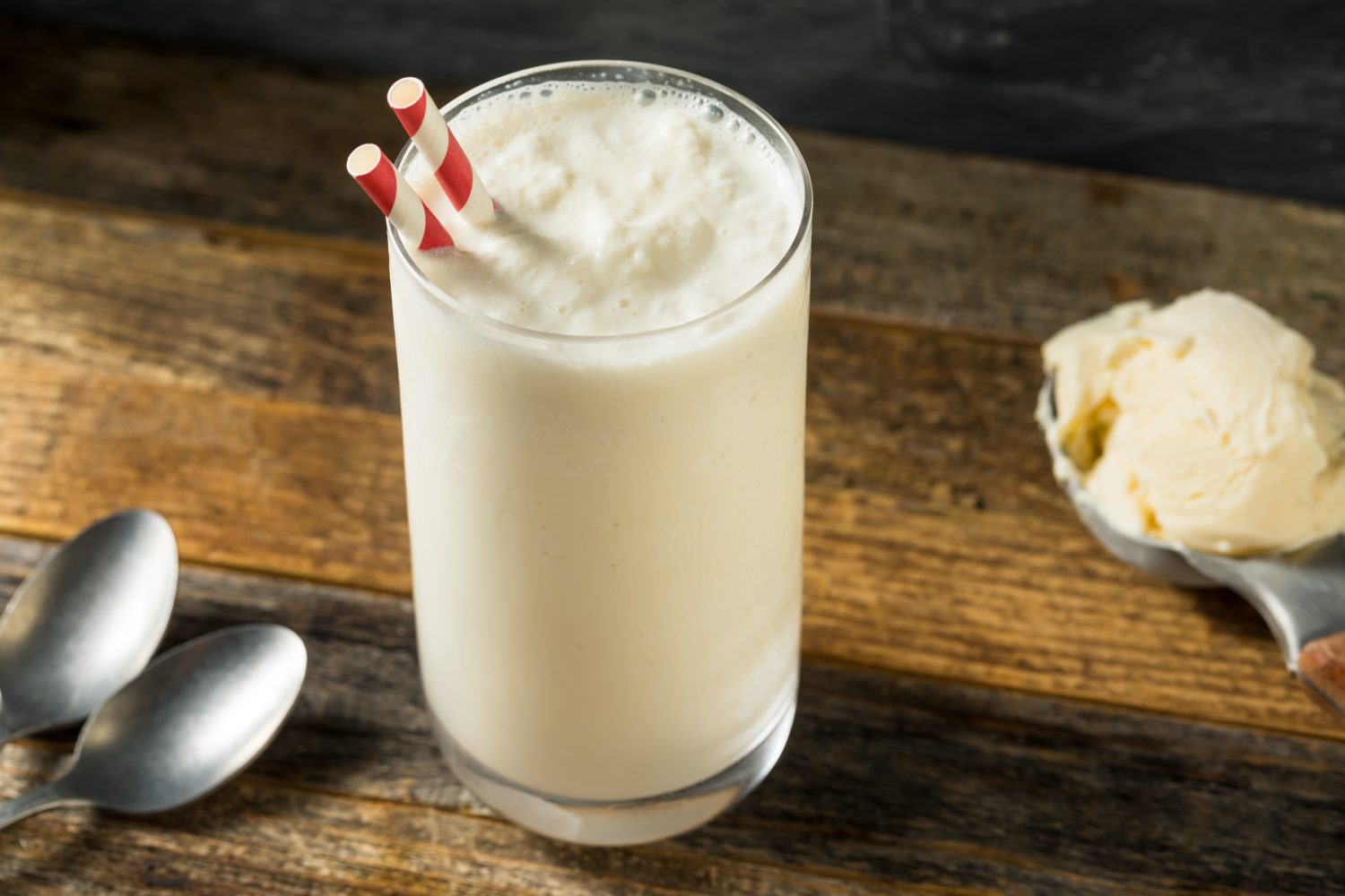 vanilla milkshake.