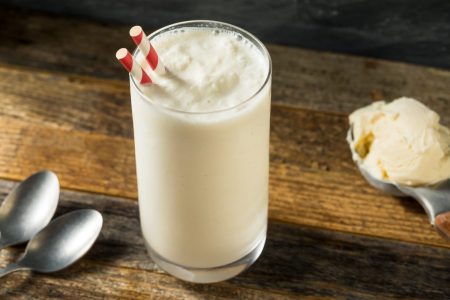 vanilla milkshake.