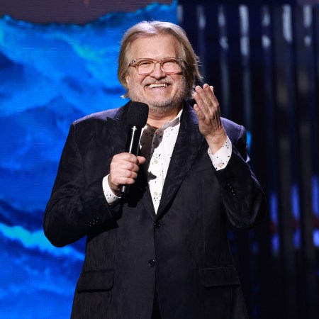 Drew Carey speaks onstage during A GRAMMY Salute to The Beach Boys