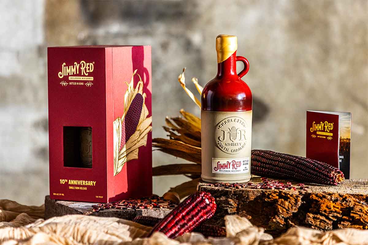 Jimmy Red Bourbon Whiskey Bottled in Bond, Single Farm Edition
