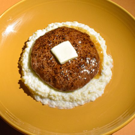 C as in Charlie's take on Salisbury steak.