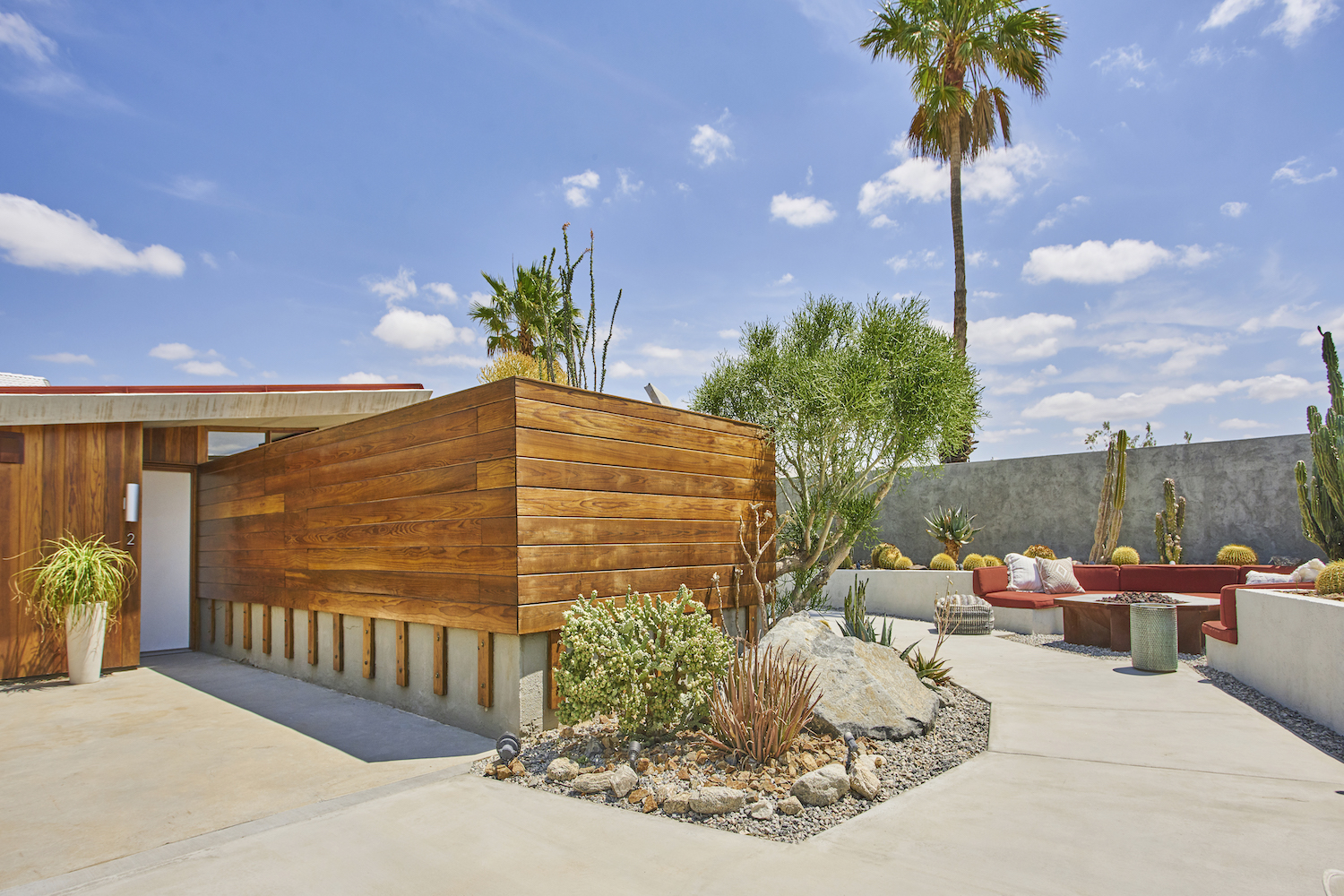 residential building and outdoor area