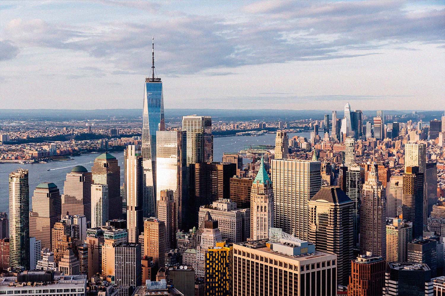 New York City downtown skyline
