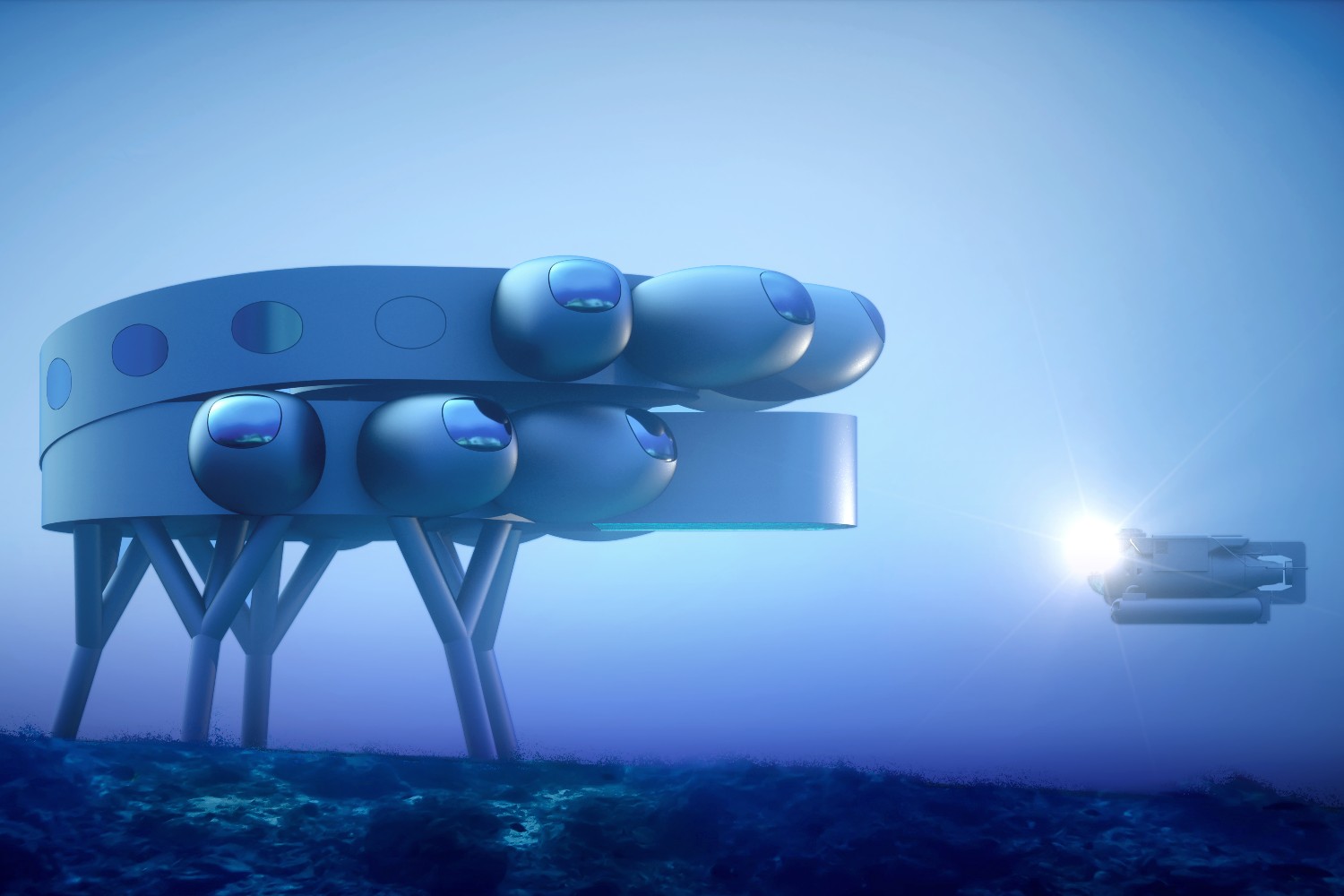Proteus underwater research station rendering