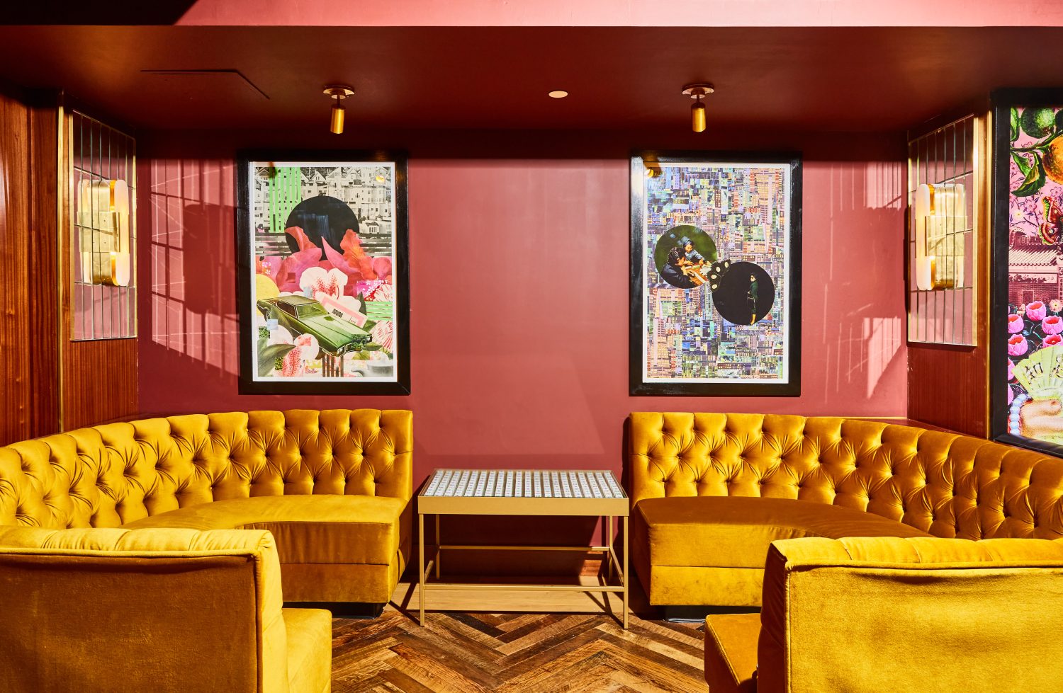 seating area at the felix restaurant.