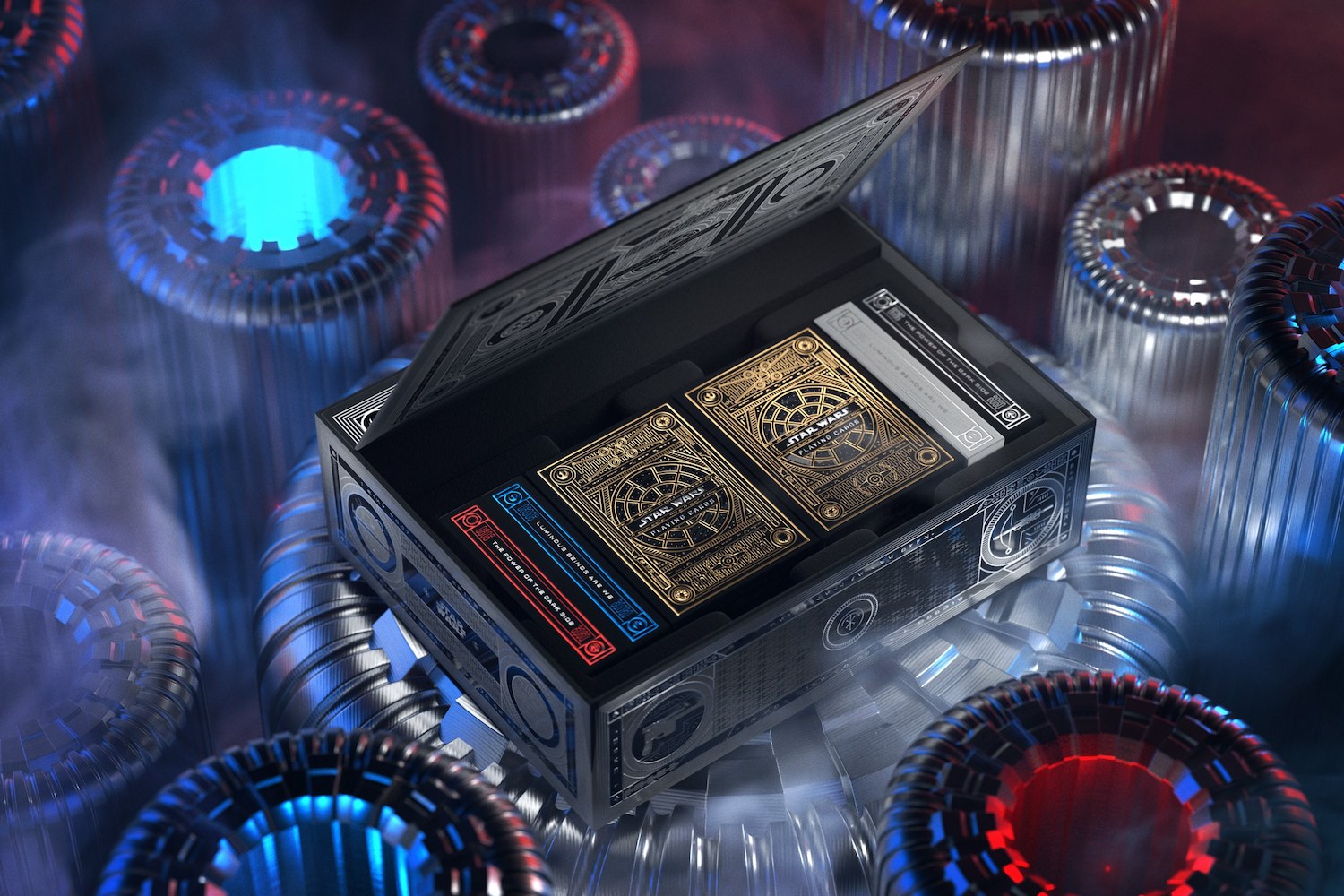 a Star Wars The Force Box Set on a futuristic background