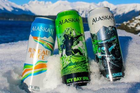 Alaskan Brewing beer cans