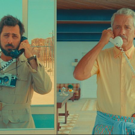 Jason Schwartzman and Tom Hanks in "Asteroid City"