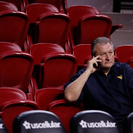 Bob Huggins on the sidelines