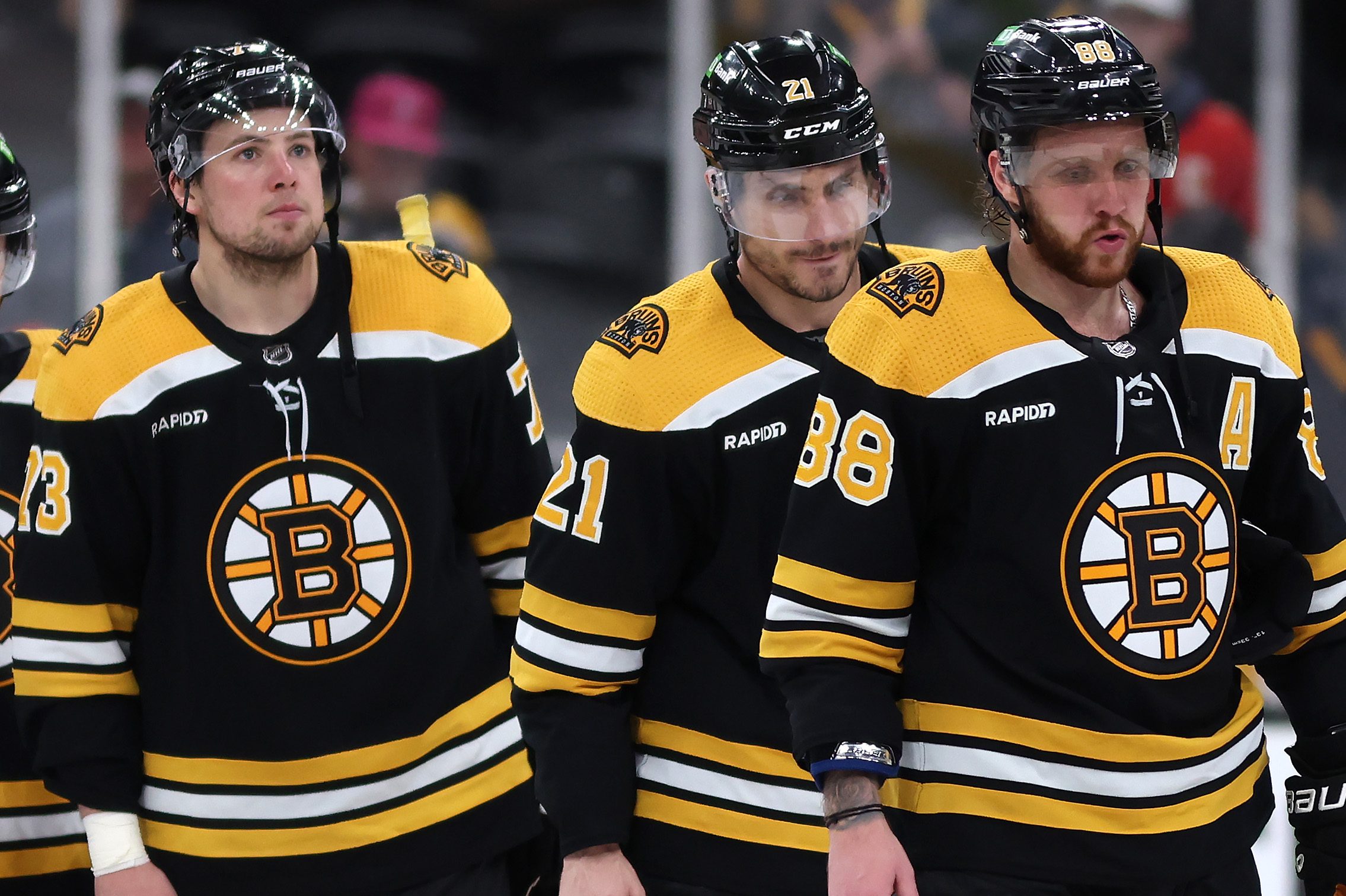 Members of the Boston Bruins