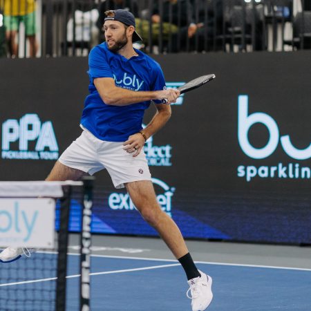 Jack Sock playing professional pickleball. We caught up with the tennis star to talk about his new sport.