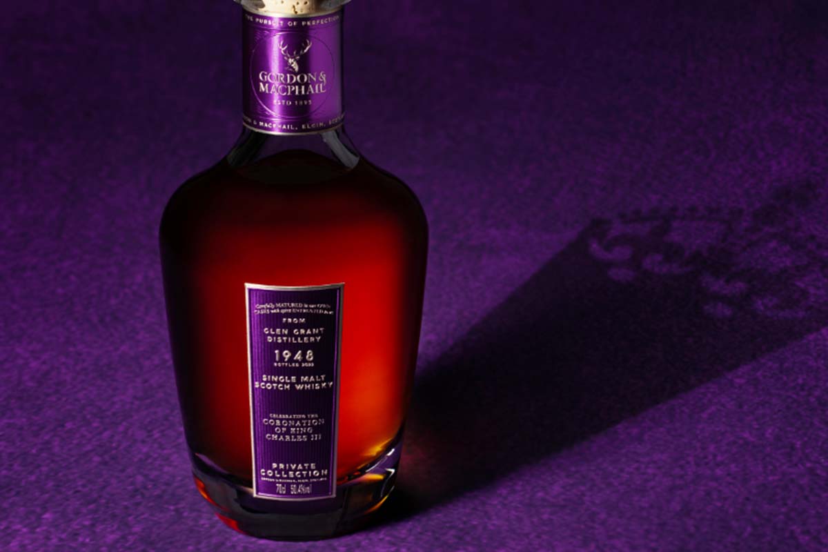 Gordon & MacPhail Private Collection 1948, commemorating the coronation of King Charles III
