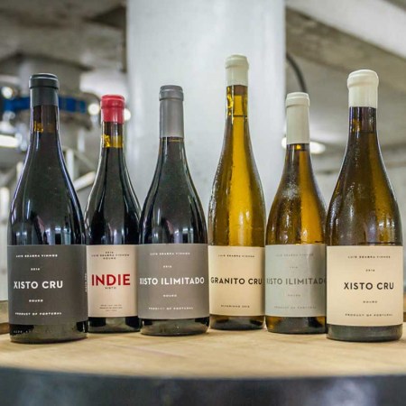 Wines from winemaker Luis Seabra on a barrel