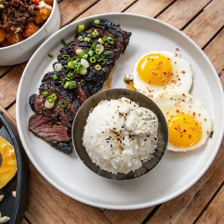 Dishes from the brunch menu at Anju, one of our favorite brunch restaurants in Washington, D.C.