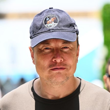 Tesla CEO Elon Musk at the F1 Grand Prix of Miami at Miami International Autodrome on May 6, 2023