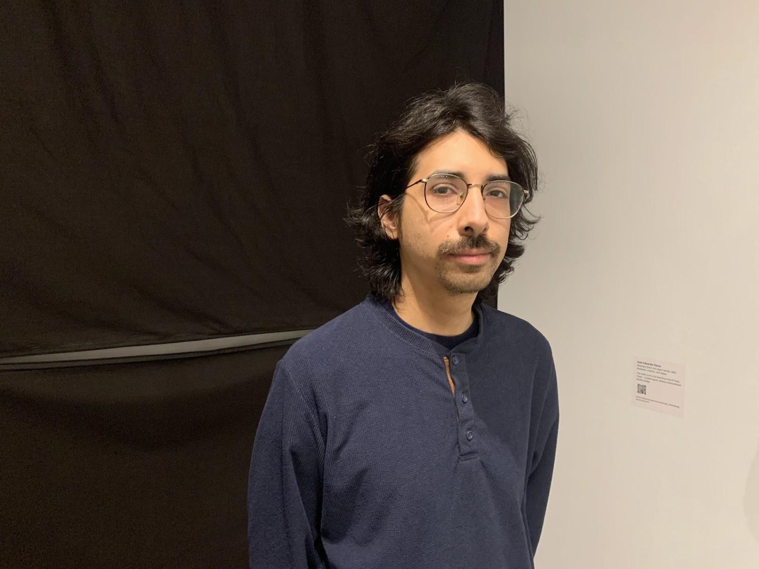 art student posing