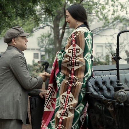 Leonardo DiCaprio and Lily Gladstone in "Killers of the Flower Moon"
