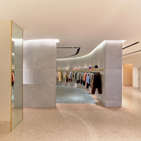 Men's clothing hanging up at the Kith store in Miami, Florida — one of our favorite menswear stores in the city
