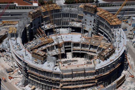 MSG Sphere under construction