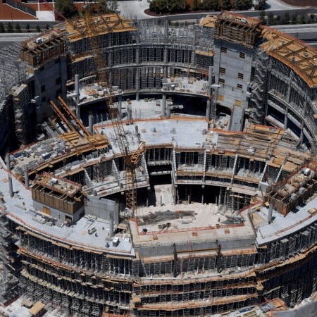 MSG Sphere under construction