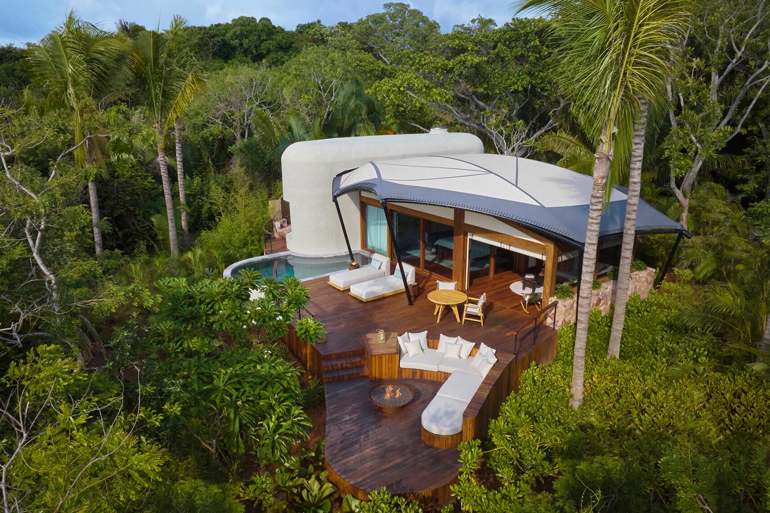 A suite at the new Naviva resort in Punta Mita from the Four Seasons