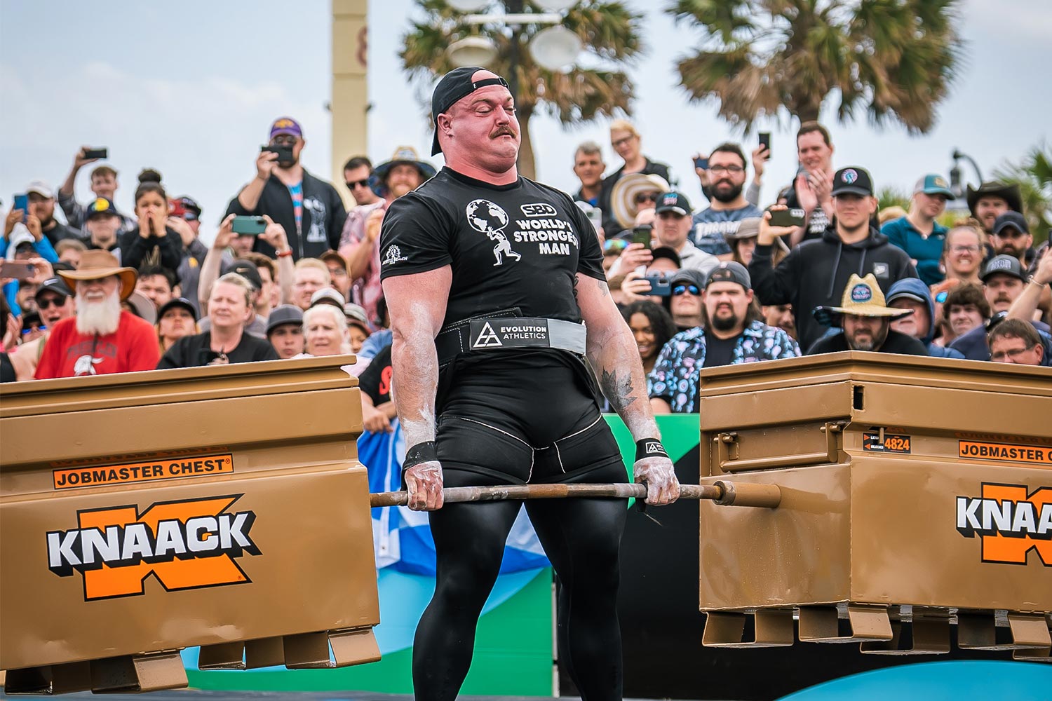 Mitchell Hooper, the strongman from Canada, competing at World's Strongest Man 2023. We interviewed him about his win and he sport of strongman.