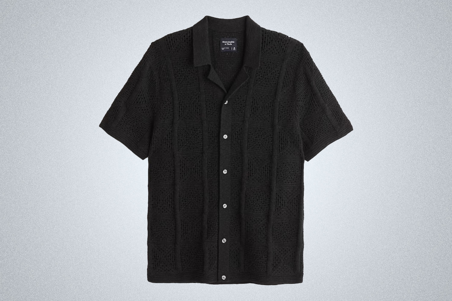 Abercrombie u0026amp;amp; Fitch Crochet Button-Through Sweater Polo