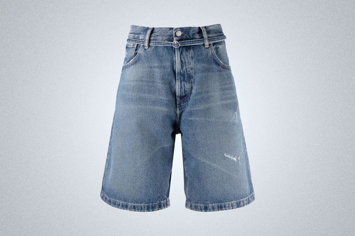 Acne Studios Distressed Denim Shorts