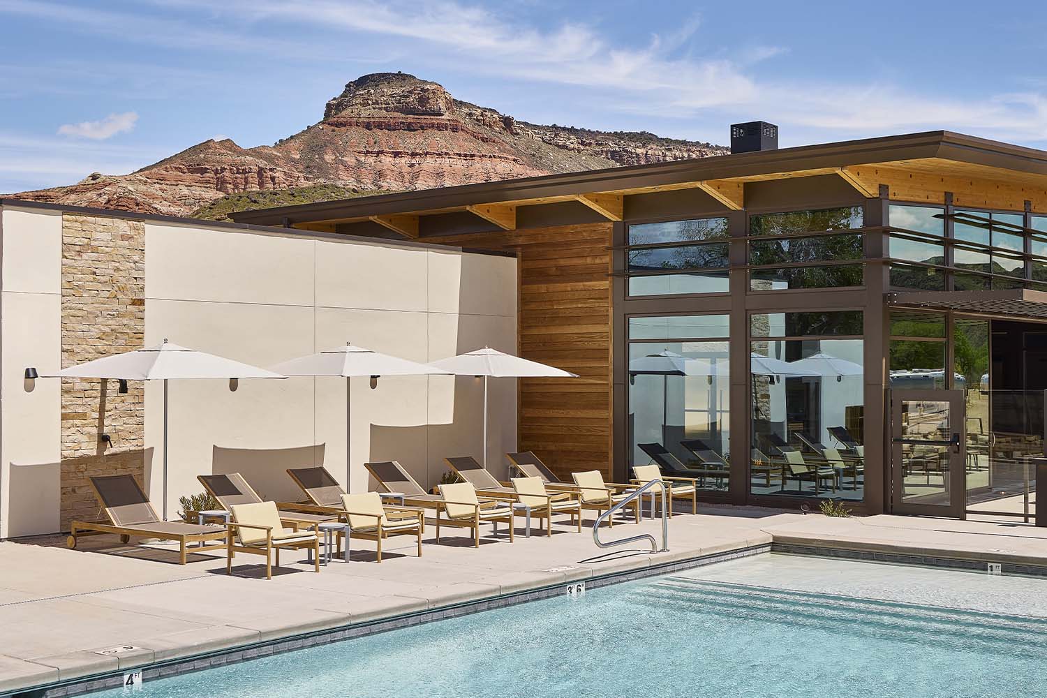 The pool at AutoCamp Zion