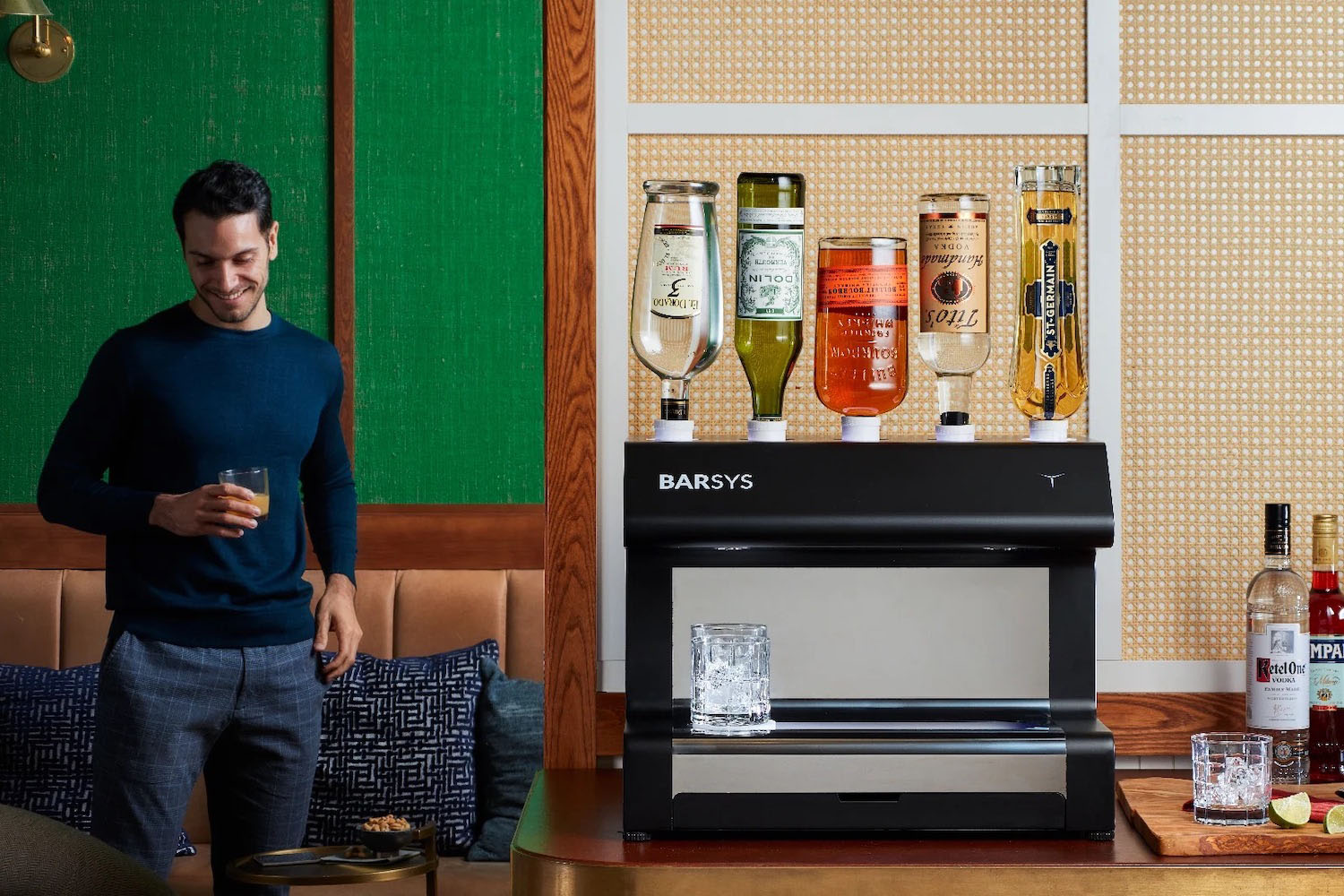 a man next to a Barsys 2.0+ machine