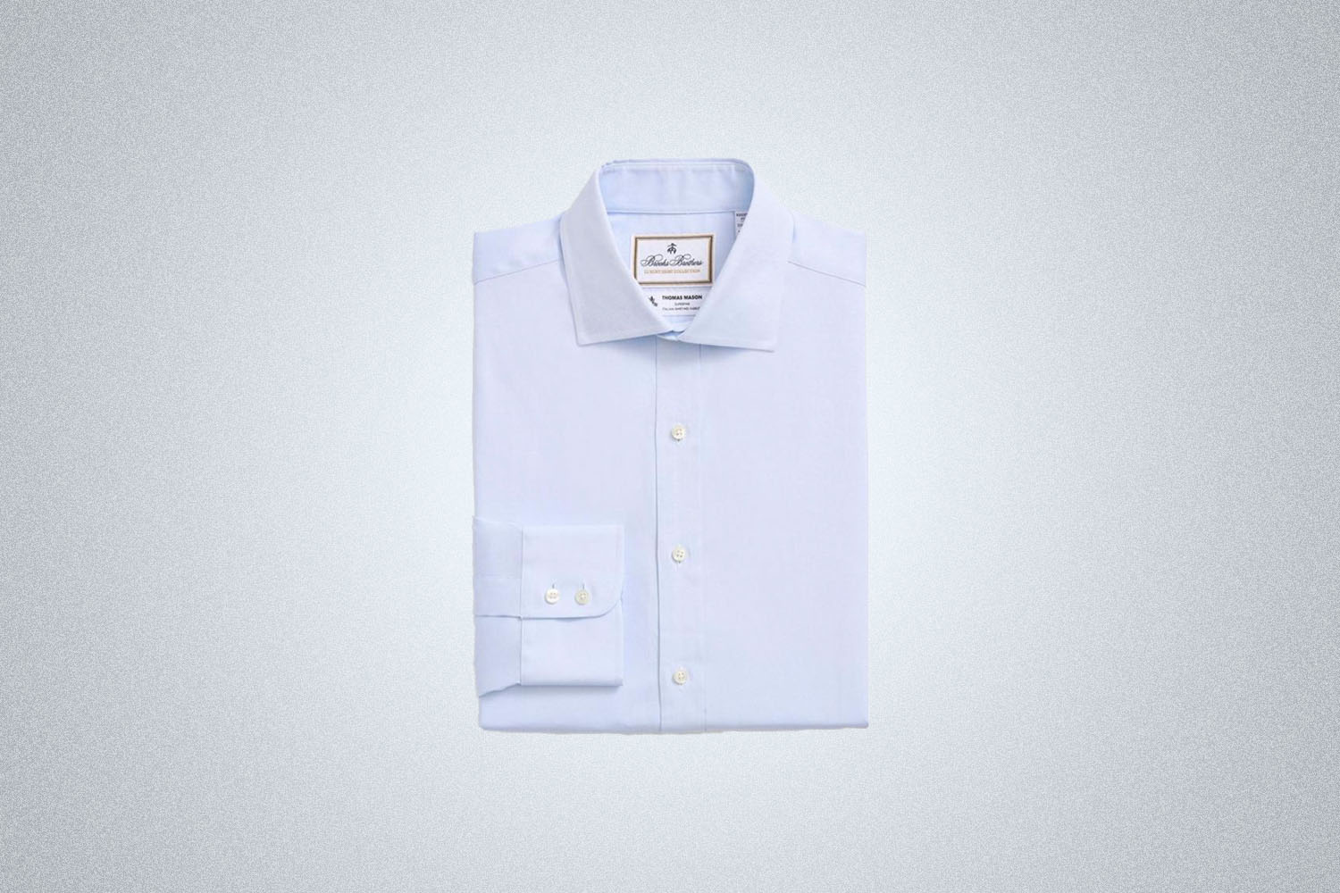 Brooks Brothers X Thomas Mason Cotton Pinpoint Oxford English Collar Dress Shirt