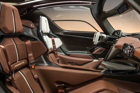 interior of Porsche’s Mission X.