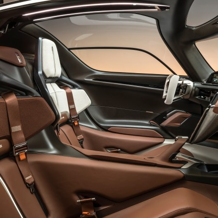 interior of Porsche’s Mission X.